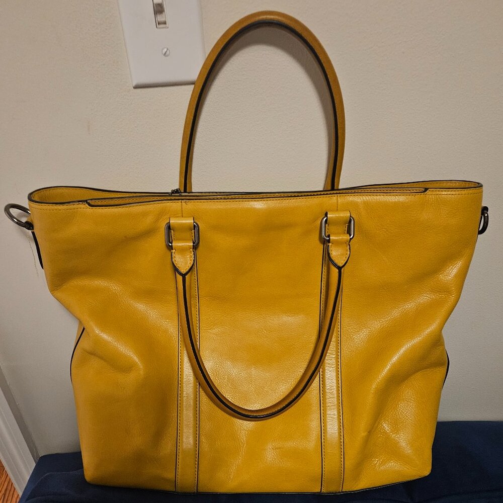 Vintage Yellow Coach Bag